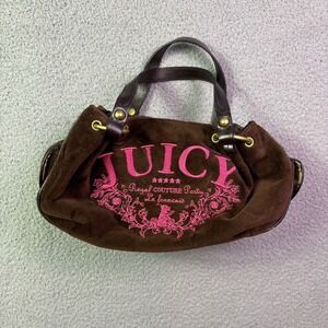 VTG Y2K Juicy Couture Bag Velour Purse Shoulder 2000s 90s